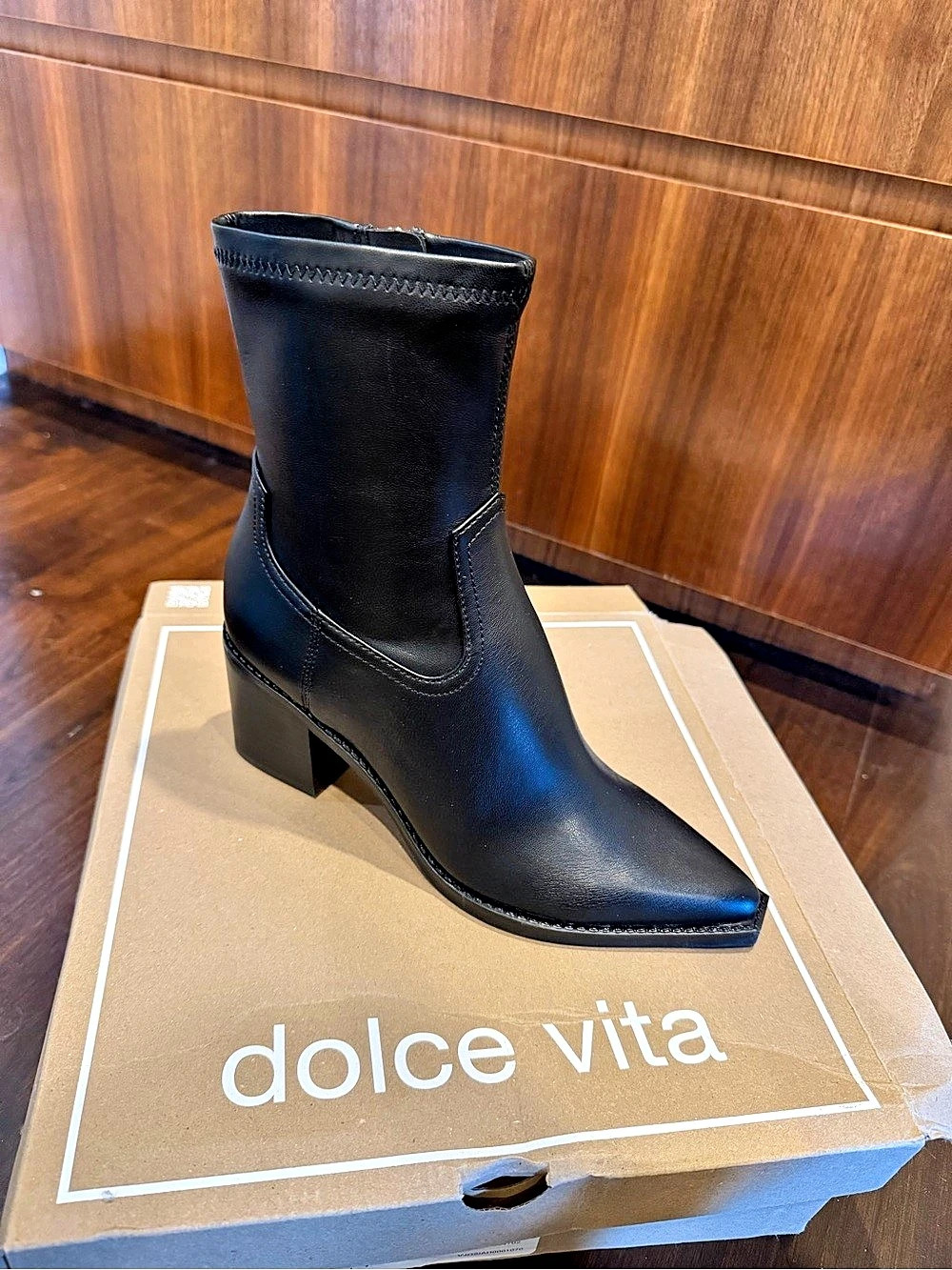 Dolce Vita Josiah Bootie Black Heeled Boots US 7